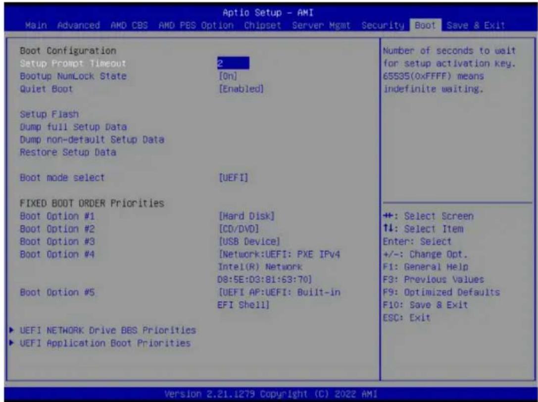 GIGABYTE MZ33-AR0 - 2-8 Boot Menu - 1