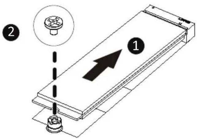 GIGABYTE MZ33-AR0 - Follow the steps below to install an optional M.2 SSD module on your motherboard: - 1