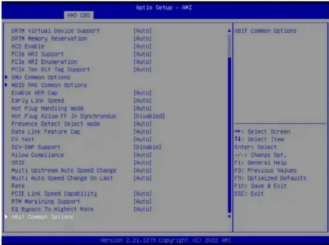GIGABYTE MZ33-AR0 - 2-3-4 NBIO Common Options - 2