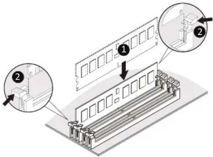 GIGABYTE MZ33-AR0 - Follow these instructions to install a DIMM module: - 1