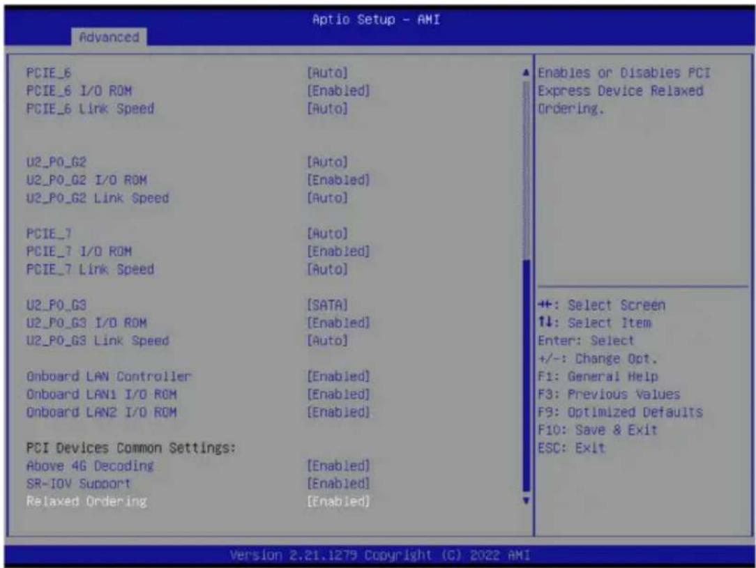 GIGABYTE MZ33-AR0 - 2-2-8 PCI Subsystem Settings - 2