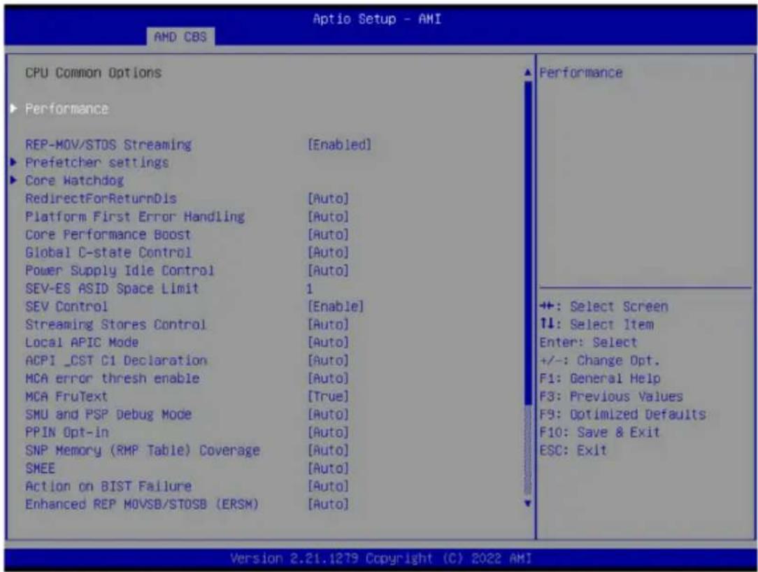 GIGABYTE MZ33-AR0 - 2-3-1 CPU Common Options - 1