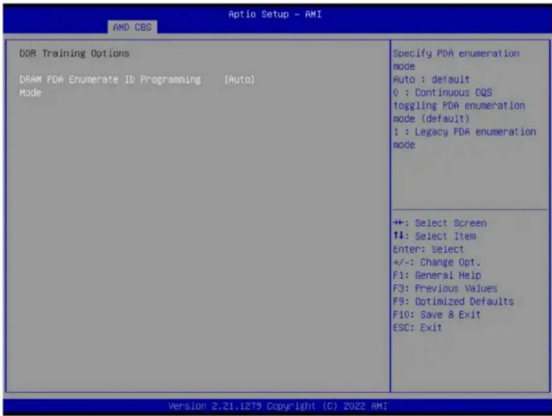 GIGABYTE MZ33-AR0 - 2-3-3-7 DDR Training Options - 1