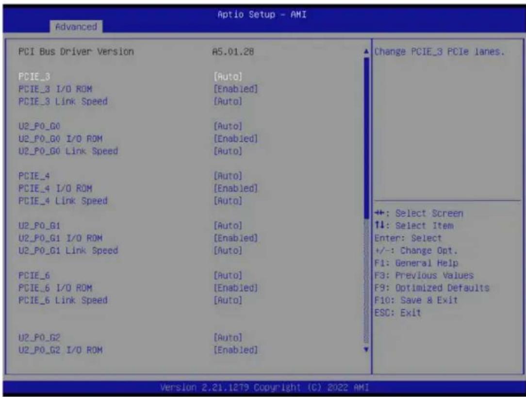 GIGABYTE MZ33-AR0 - 2-2-8 PCI Subsystem Settings - 1