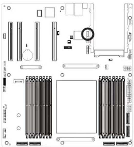 GIGABYTE MZ33-CP0 - 14) COM (Serial Port Header) - 1