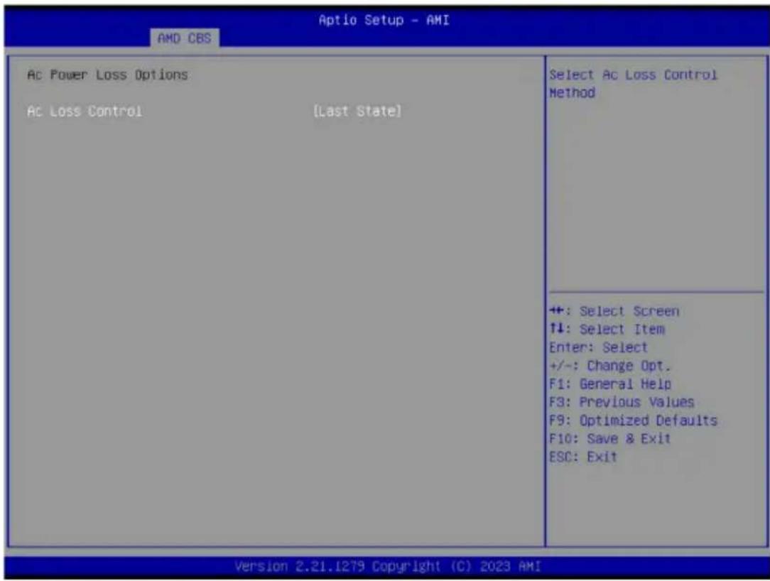 GIGABYTE MZ33-CP0 - 2-3-5-4 AC Power Loss Options - 1