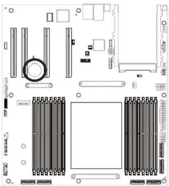 GIGABYTE MZ33-CP0 - 19) BAT (Battery Socket) - 1