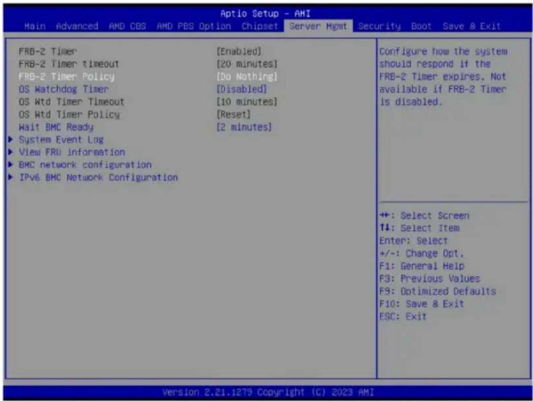 GIGABYTE MZ33-CP0 - 2-6 Server Management Menu - 1