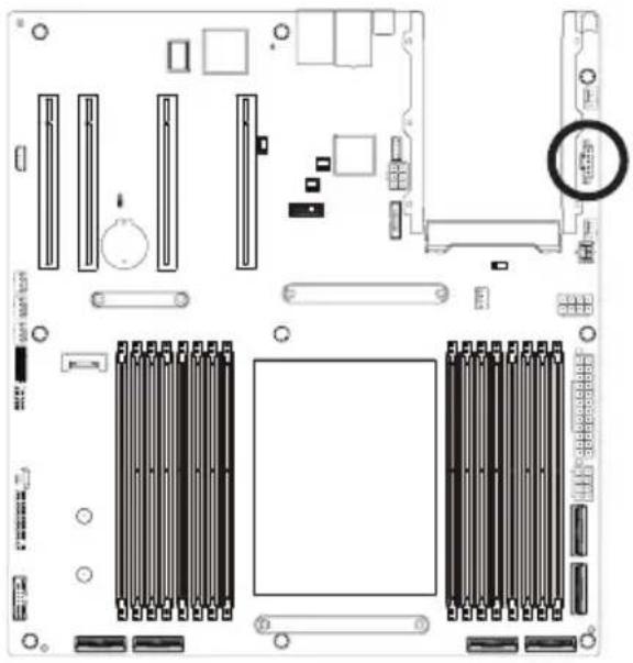 GIGABYTE MZ33-CP0 - 9) PMBus Connector - 1