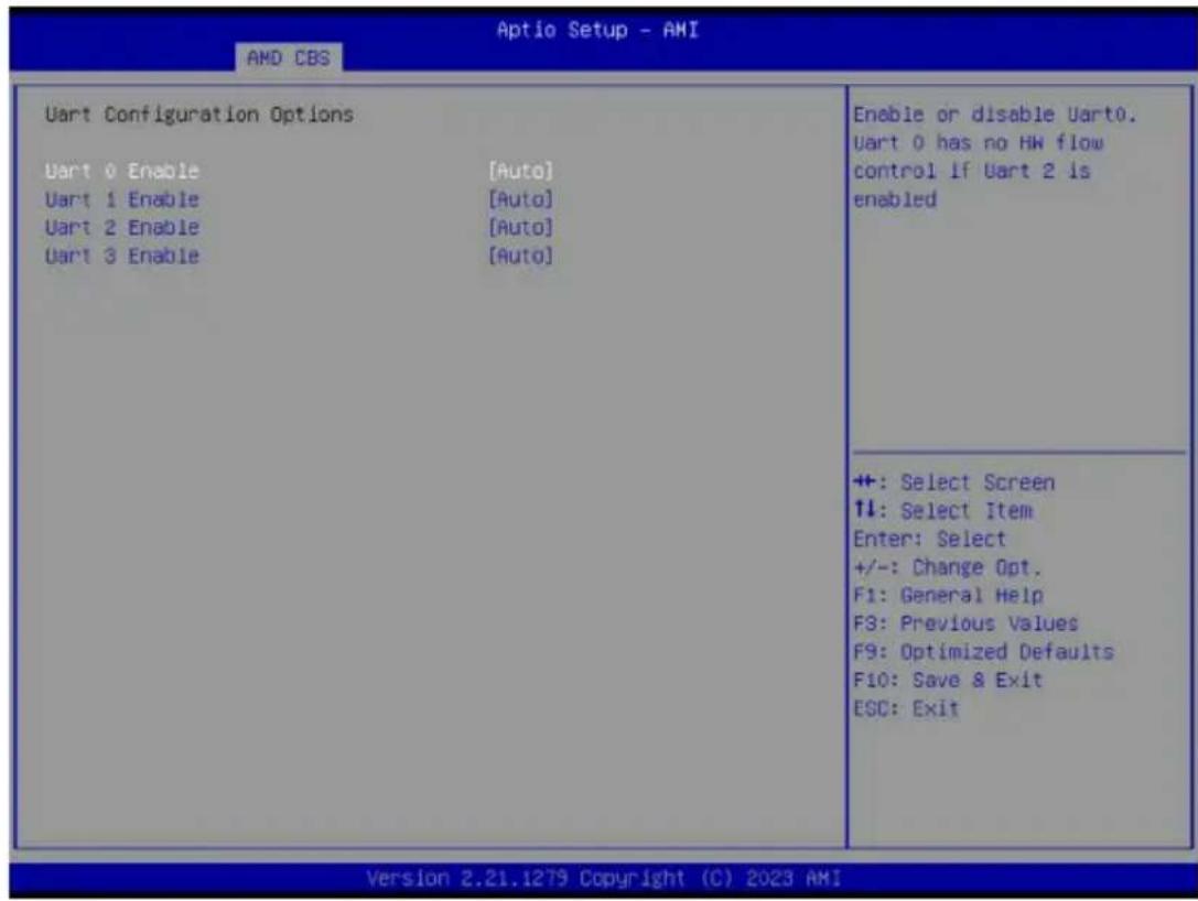 GIGABYTE MZ33-CP0 - 2-3-5-5 Uart Configuration Options - 1