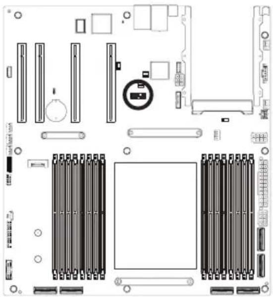 GIGABYTE MZ33-CP0 - 15) SPI\_TPM (Trusted Platform Module Connector) - 1