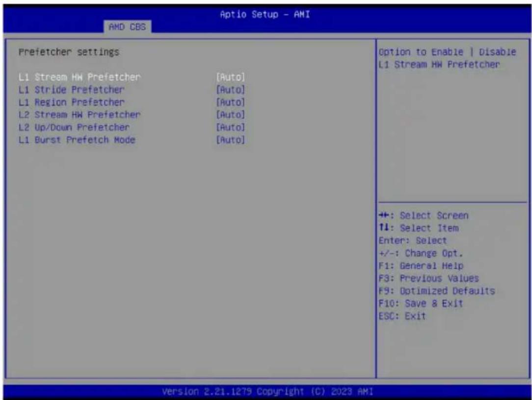 GIGABYTE MZ33-CP0 - 2-3-1-2 Prefetcher Settings - 1