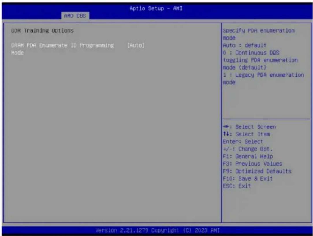 GIGABYTE MZ33-CP0 - 2-3-3-7 DDR Training Options - 1