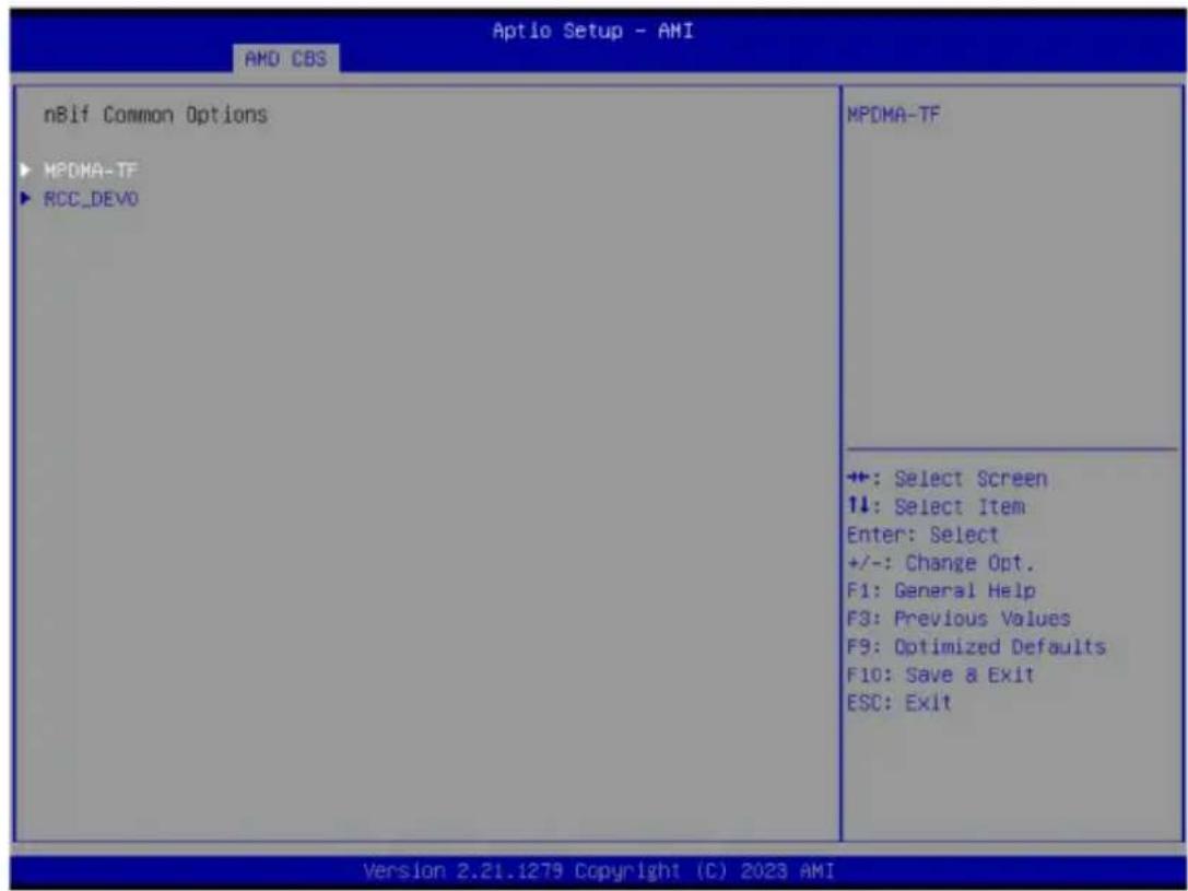 GIGABYTE MZ33-CP0 - 2-3-4-2 NBIO RAS Common Options - 1