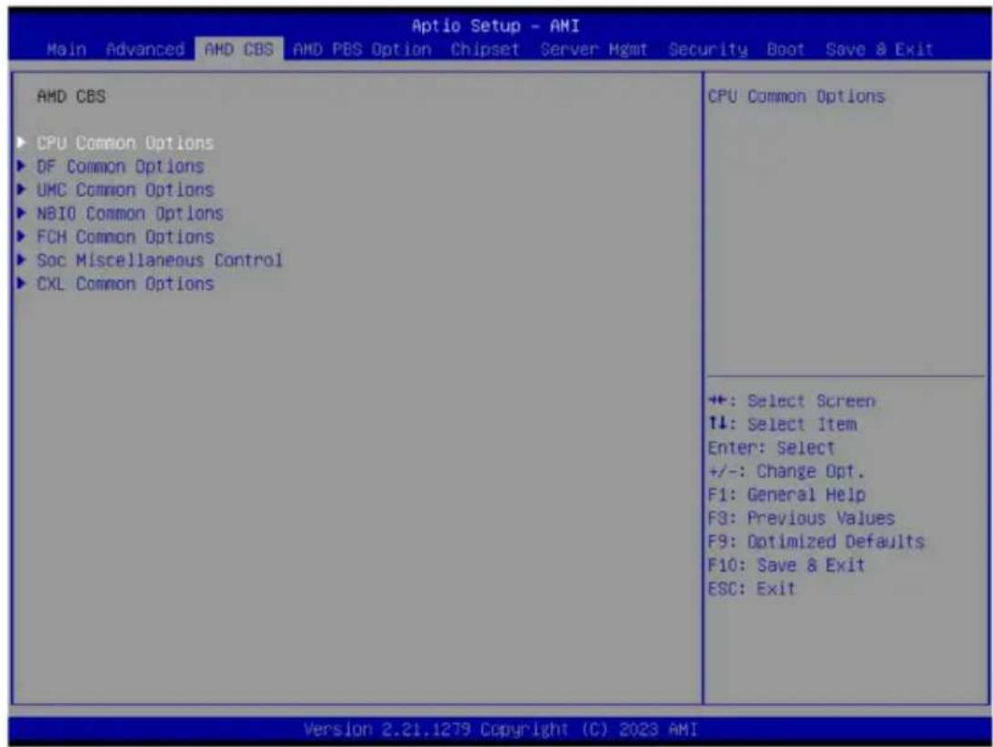 GIGABYTE MZ33-CP0 - 2-3 AMD CBS Menu - 1