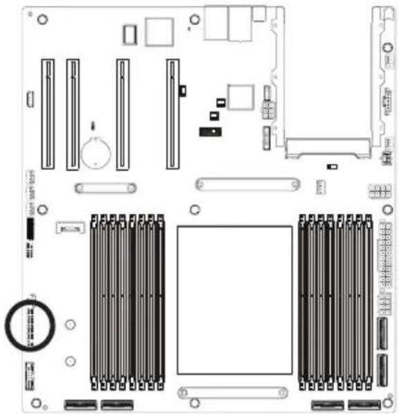 GIGABYTE MZ33-CP0 - 12) FP\_1 (Front Panel Header) - 1