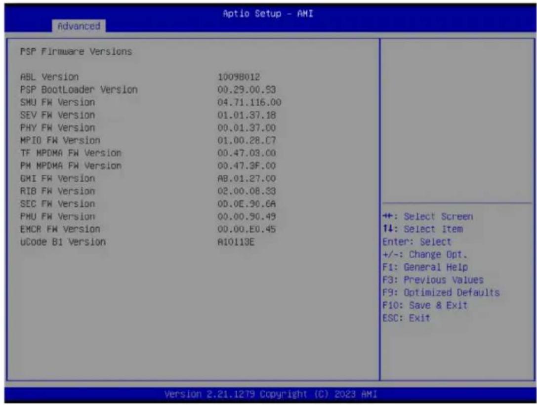 GIGABYTE MZ33-CP0 - 2-2-2 PSP Firmware Versions - 1
