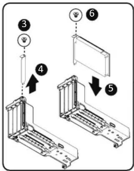 GIGABYTE R243-EG0 - Follow these instructions to install a PCIe card: - 4