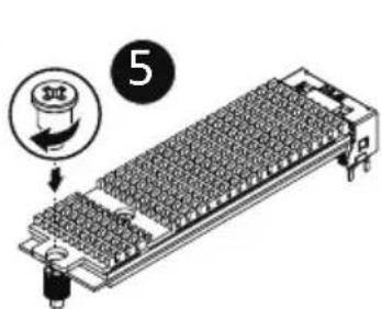 GIGABYTE R243-EG0 - Follow these instructions to install the M.2 device and heat sink: - 3