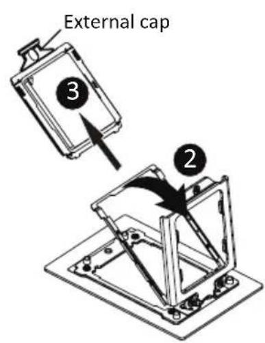 GIGABYTE R243-EG0 - Follow these instructions to install the CPU: - 2