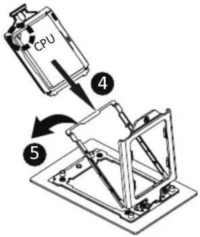 GIGABYTE R243-EG0 - Follow these instructions to install the CPU: - 3