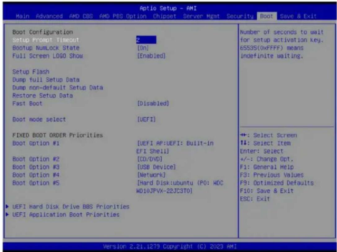 GIGABYTE R243-EG0 - 5-8 Boot Menu - 1