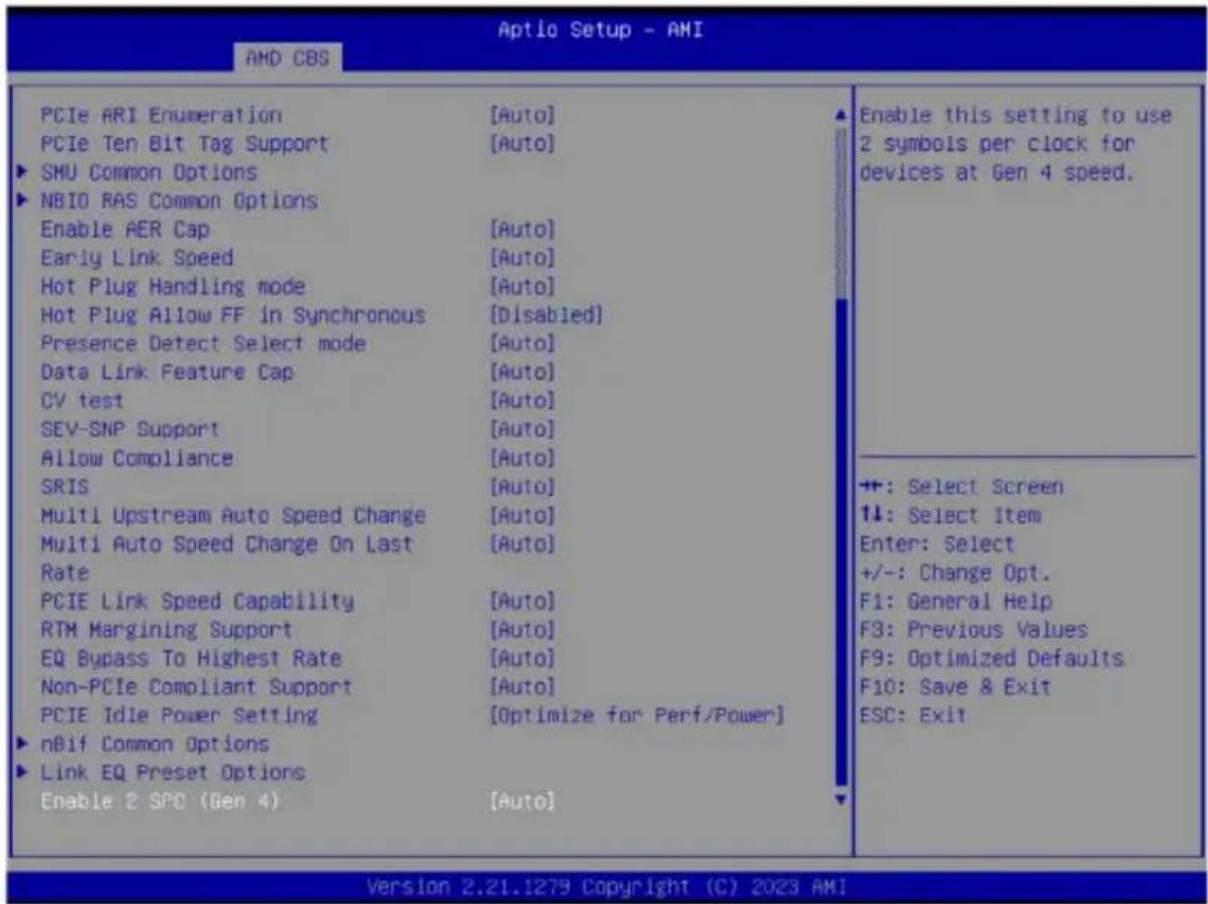 GIGABYTE R243-EG0 - 5-3-4 NBIO Common Options - 2