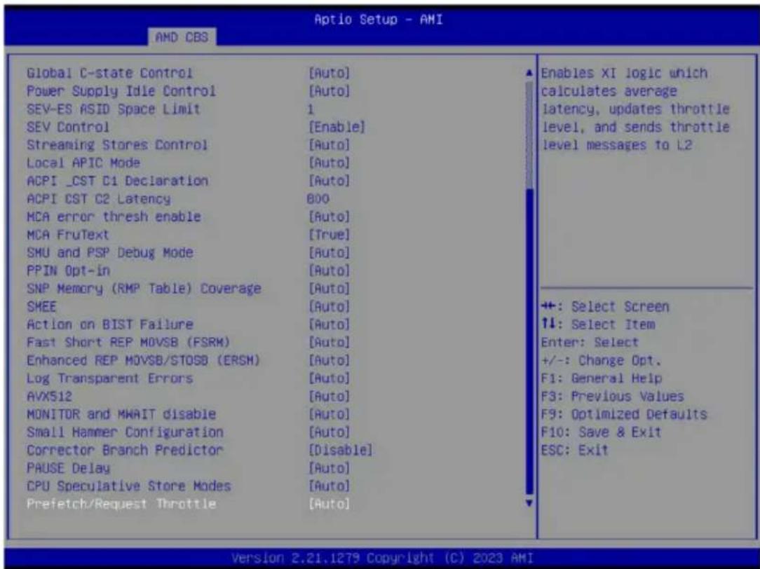 GIGABYTE R243-EG0 - 5-3-1 CPU Common Options - 2
