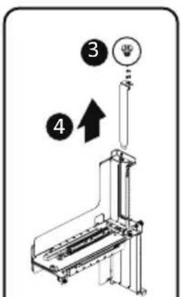 GIGABYTE R243-EG0 - Follow these instructions to install a PCIe card: - 3