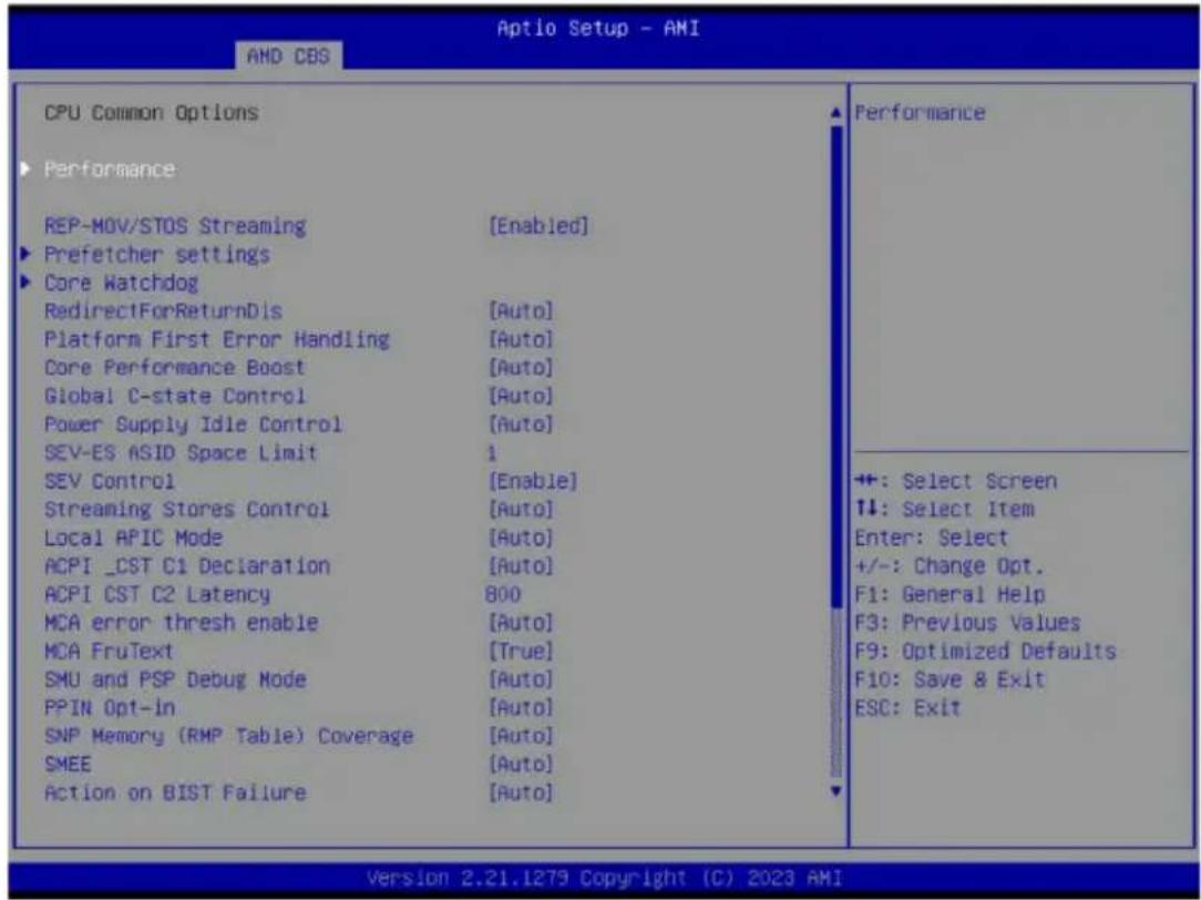 GIGABYTE R243-EG0 - 5-3-1 CPU Common Options - 1