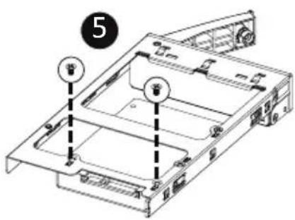 GIGABYTE R283-ZF0 - Follow these instructions to install a 2.5" hard disk drive into 3.5" HDD Tray: - 3