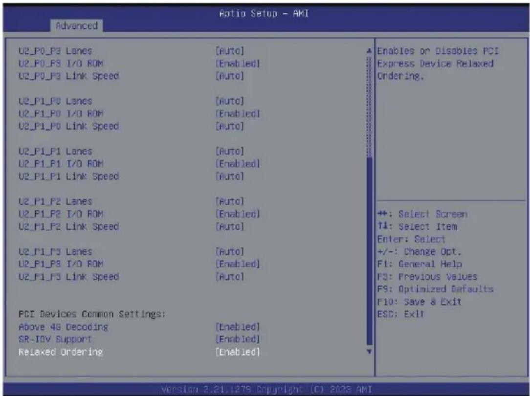 GIGABYTE R283-ZF0 - 5-2-8 PCI Subsystem Settings - 2