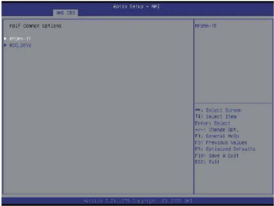GIGABYTE R283-ZF0 - 5-3-4-2 NBIO RAS Common Options - 1