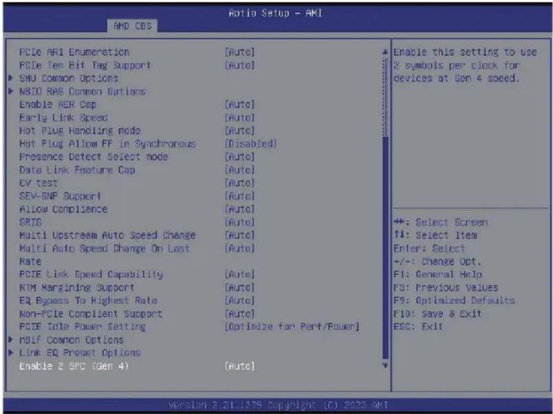 GIGABYTE R283-ZF0 - 5-3-4 NBIO Common Options - 2