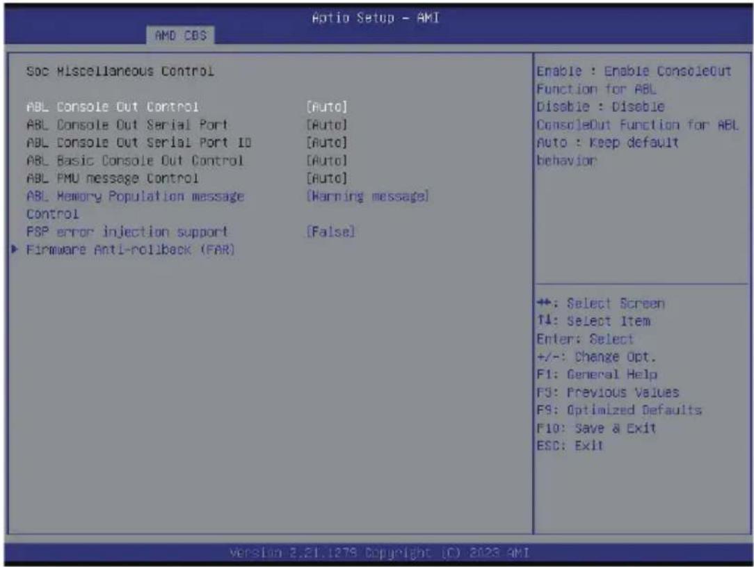 GIGABYTE R283-ZF0 - 5-3-6 SOC Miscellaneous Control - 1