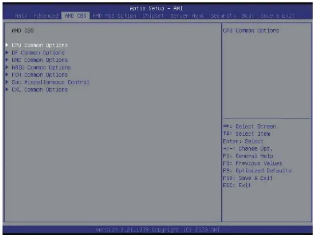 GIGABYTE R283-ZF0 - 5-3 AMD CBS Menu - 1