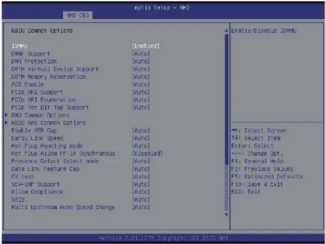 GIGABYTE R283-ZF0 - 5-3-4 NBIO Common Options - 1