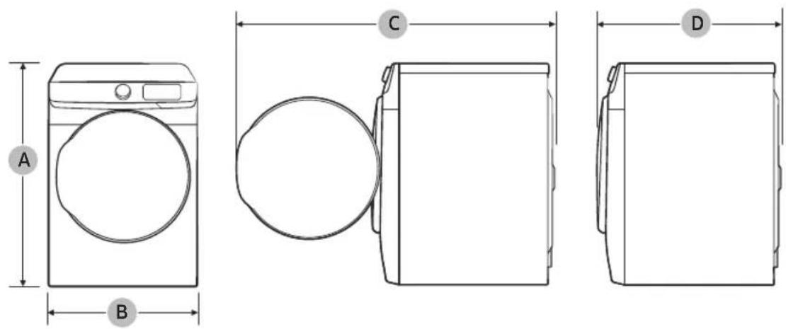 SAMSUNG DVE45B6305C - Location considerations - 1