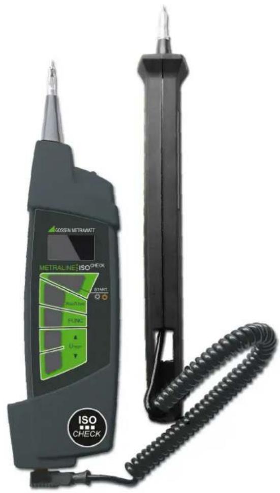 GOSSEN METRAWATT METRALINE ISO CHECK START AUX/INR FUNC U mm ISO CHECK