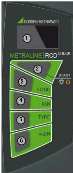Gossen Metrawatt METRALINE RCDCHECK - Mise en marche et en arrêt de l'appareil - 1