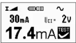 Gossen Metrawatt METRALINE RCDCHECK - Courant de déclenchement I - 2