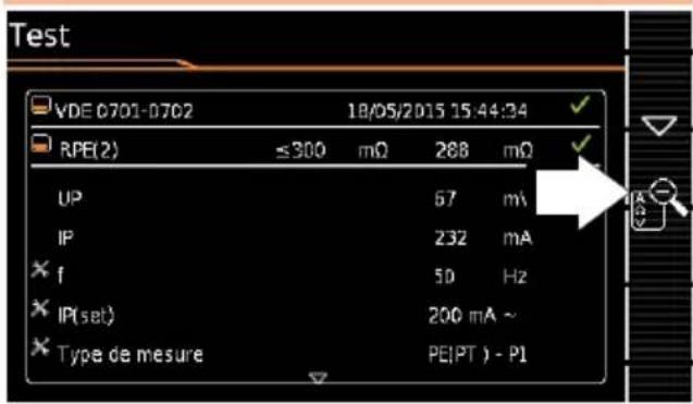 Test VDE 0701-0702 18/05/2015 15:44:34 RPE(2) ≤300 mΩ 268 mΩ UP 57 mA IP 232 mA × f 50 Hz × IP(set) 200 mA ~ × Type de mesure PE(PT) - P1