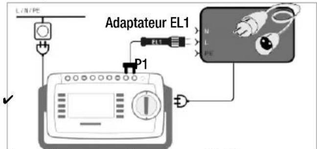 LON/PE Adaptateur EL1 P1 N L PE