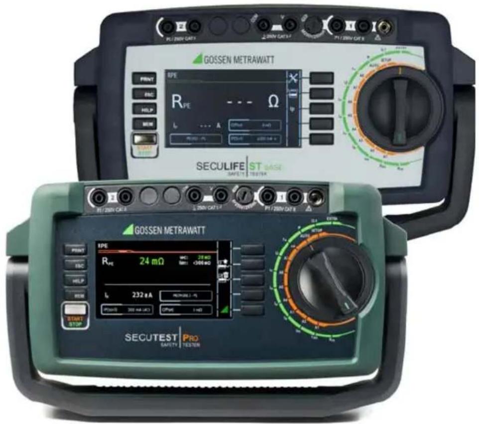 GOSEN METRAWATT PRINT REC HELP MIME START START RPE RPE ... Ω OFF/200V CAT 1.4 PCC/5 SECULIFE | ST GASI SAFETY | TESTER GOSEN METRAWATT PRINT REC HELP MIME START STOP RPE 24 mΩ WC: 28 mΩ WM: -306 mΩ L: 232 aA REMARKS 1 - % OFF/200 V CAT 1.4 CP/ME : 1 HD START STOP SECUTEST | PRO SAFETY | TESTER