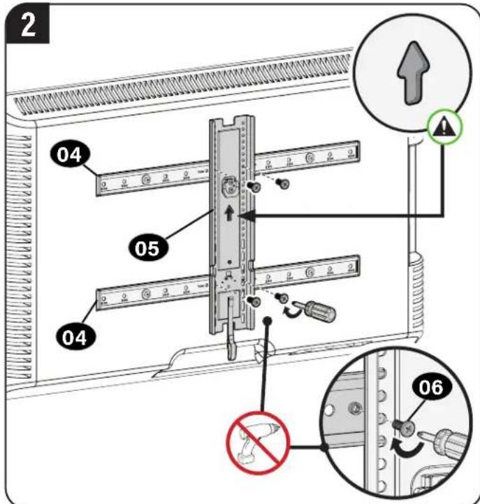 SANUS VIWLF128-B2 - 1-3 Attach TV Brackets to Your TV - 4