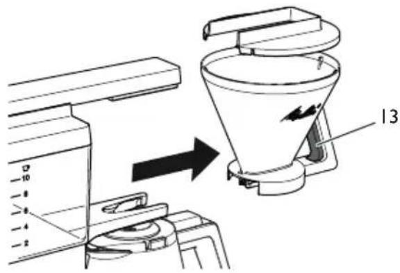 MELITTA One Therm - Retirar el portafiltros - 1