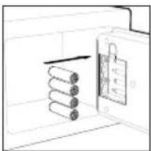 HONEYWELL 5605W - INSTALL BATTERIES - 2