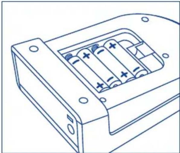 Hartmann Tensoval duo control Large - Einlegen / Wechsel der Batterien - 2