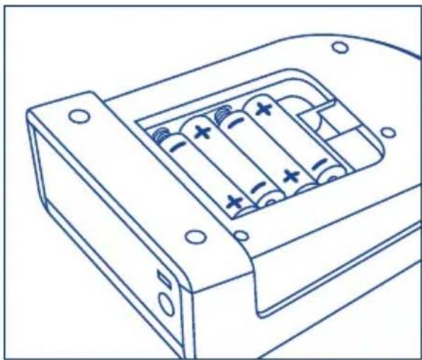 Hartmann Tensoval duo control Large - Inserting / changing the batteries - 2