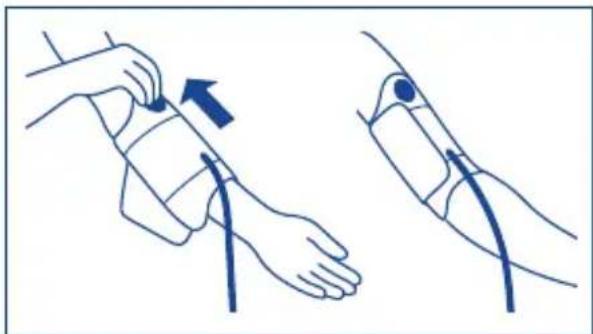 Hartmann Tensoval duo control Large - Applicazione del bracciale - 3